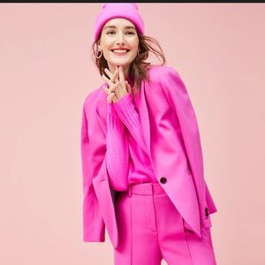 J. Crew Hot Pink Parke Blazer